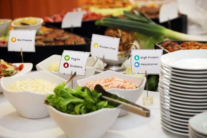 Food Labeling on a Buffet